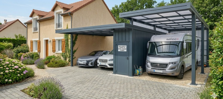 Abri et carport pour camping-car, Mont-de-Marsan