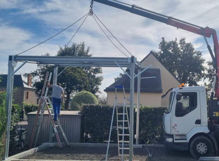 Service de montage de construction de structures métalliques Landes