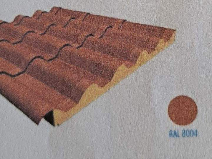 Panneau sandwich imitation tuile